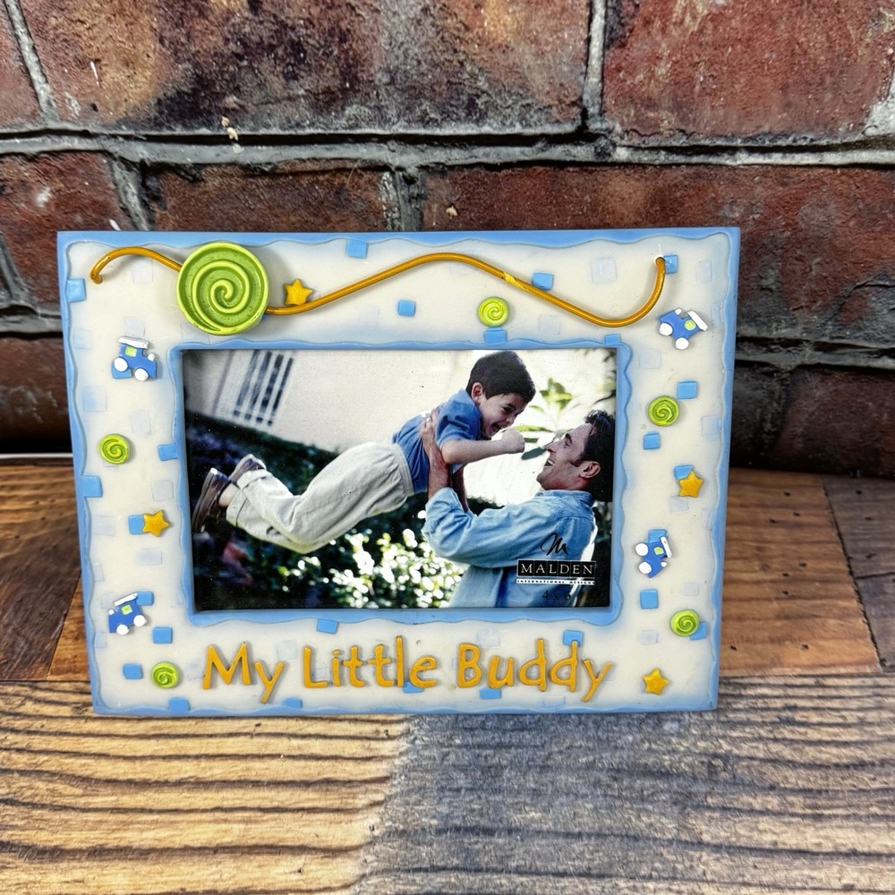 Vintage My Little Buddy 4 x 6 Picture Photo Frame Malden Family Child Grandchild